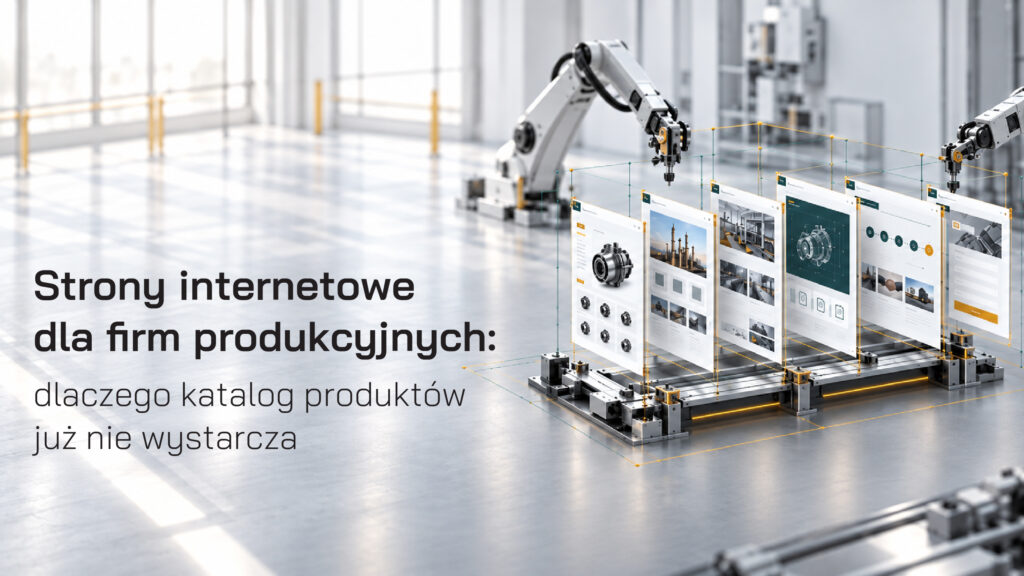 Strony internetowe dla firm produkcyjnych: dlaczego katalog produktów już nie wystarcza