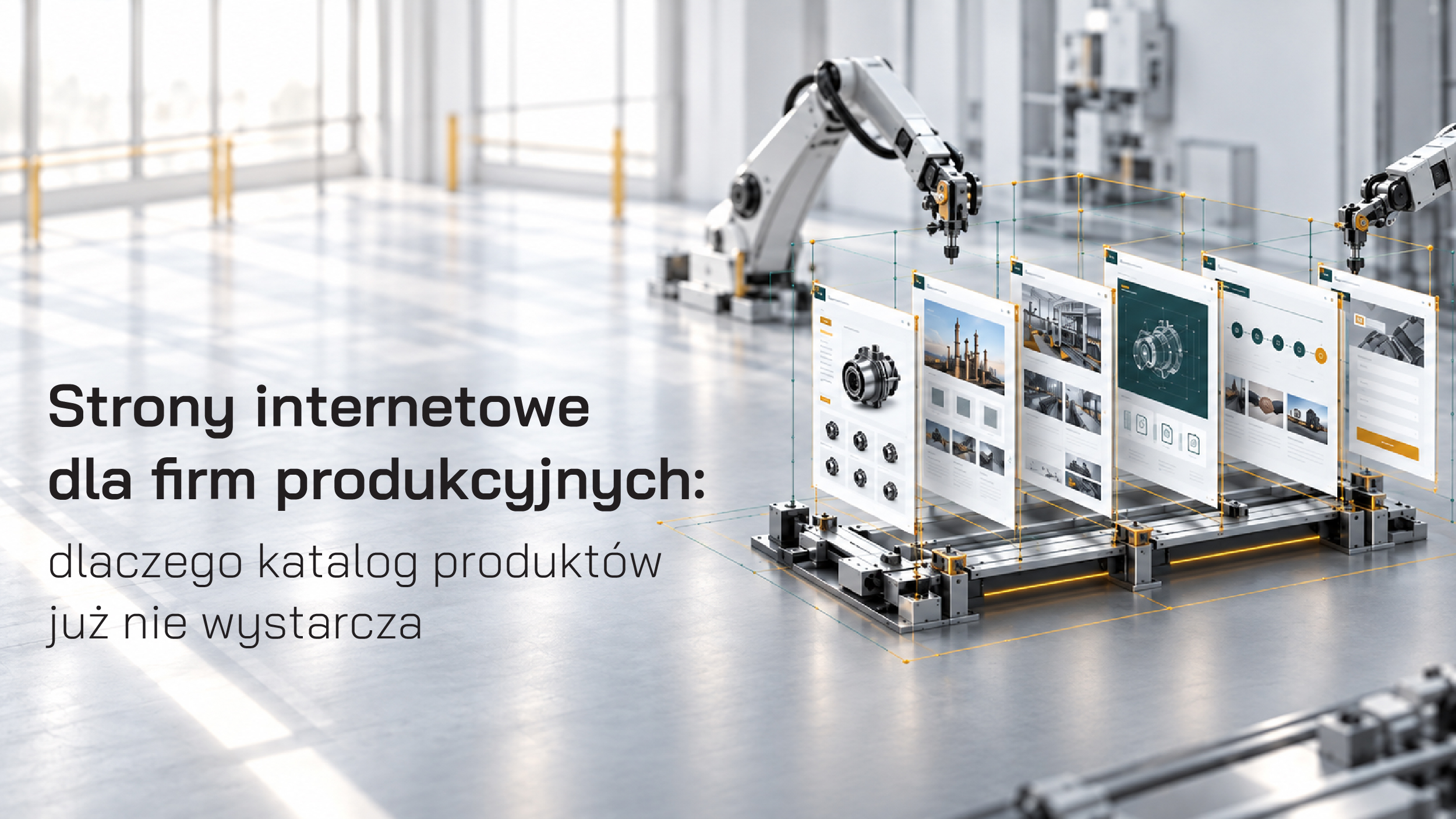 Strony internetowe dla firm produkcyjnych: dlaczego katalog produktów już nie wystarcza